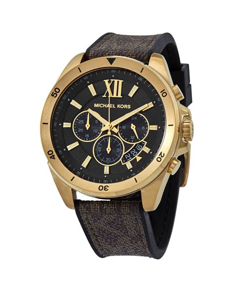 Michael Kors Brecken Chronograph Black Dial Men's Watch .